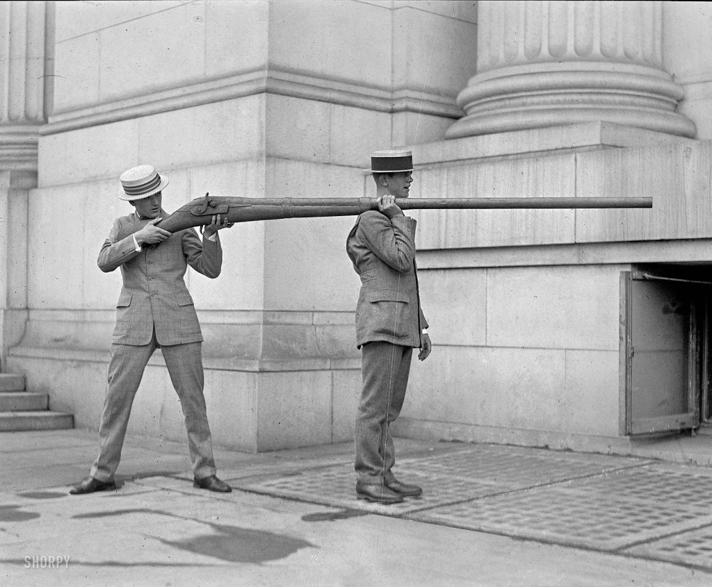 The Punt Gun could discharge over a pound of shot at a time that could kill as many as 50 birds. This depleted stocks of wild waterfowl and by the 1860s most US states had banned the practice.