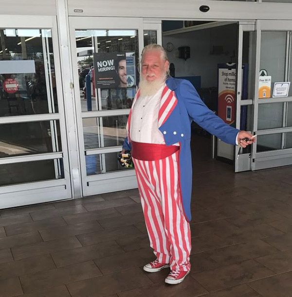 Uncle Sam Blessing Walmart... and America